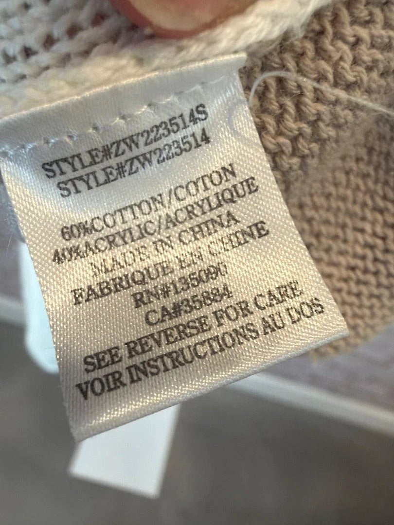 Z Supply Sweater – Beige/White, Small – Excellent Condition
