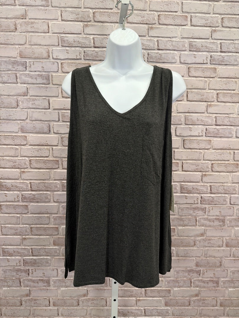 Grace & Lace Tank, Grey, XL, New With Tags