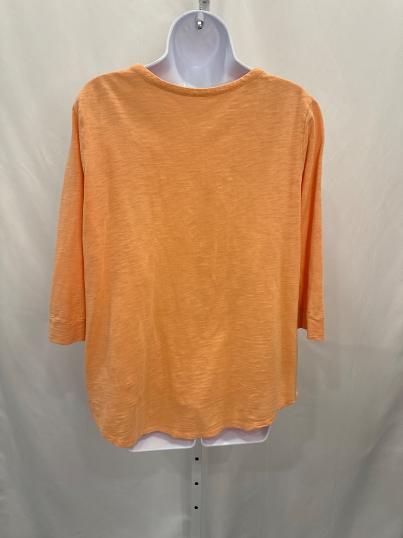 Chicos Shirt, Orange, Medium