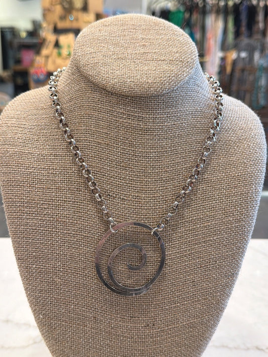 Silpada Necklace, Silver, One Size