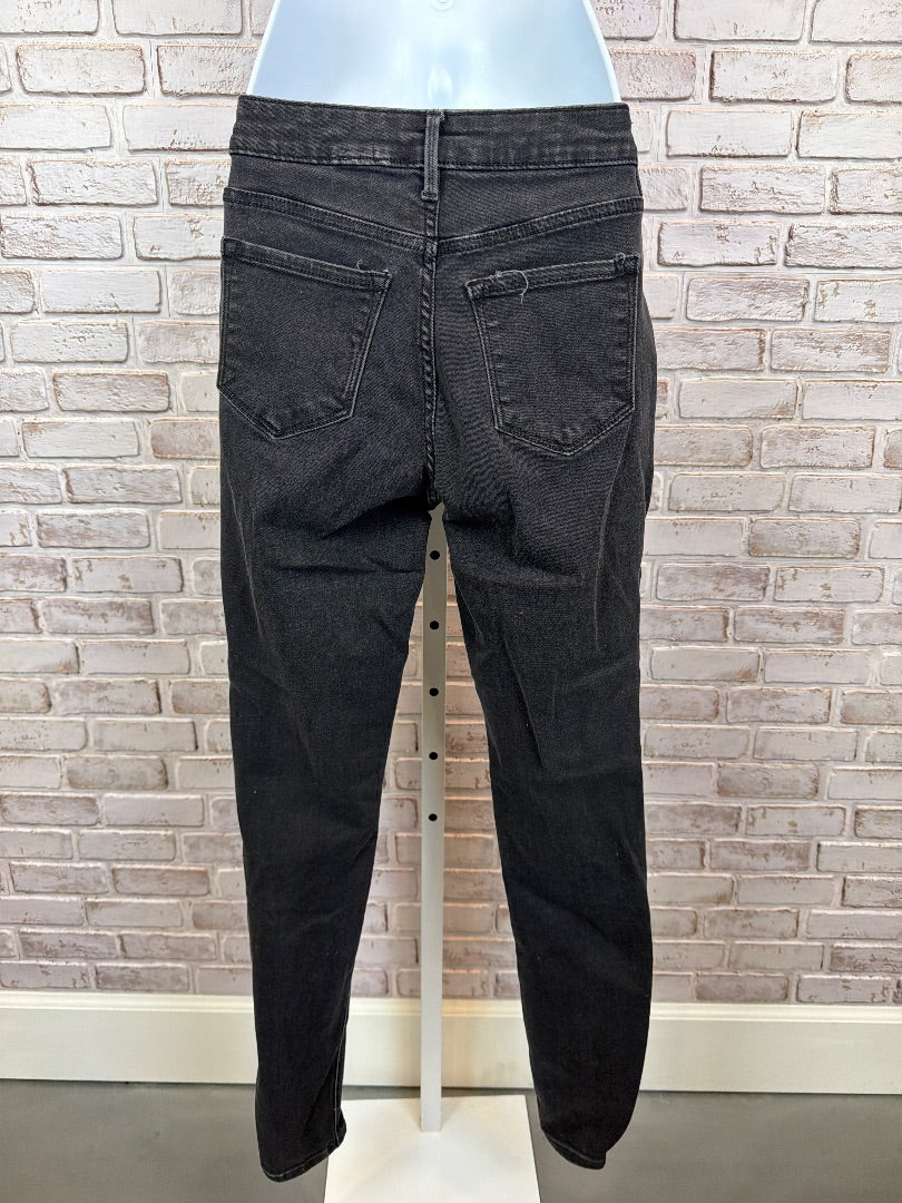 GAP Rockstar Super Skinny High Rise Jeans, Black, 4long, Used - Good