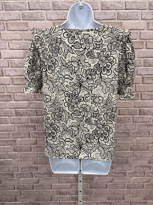 Who What Wear Shirt, Cream/black, Medium, Used - Good