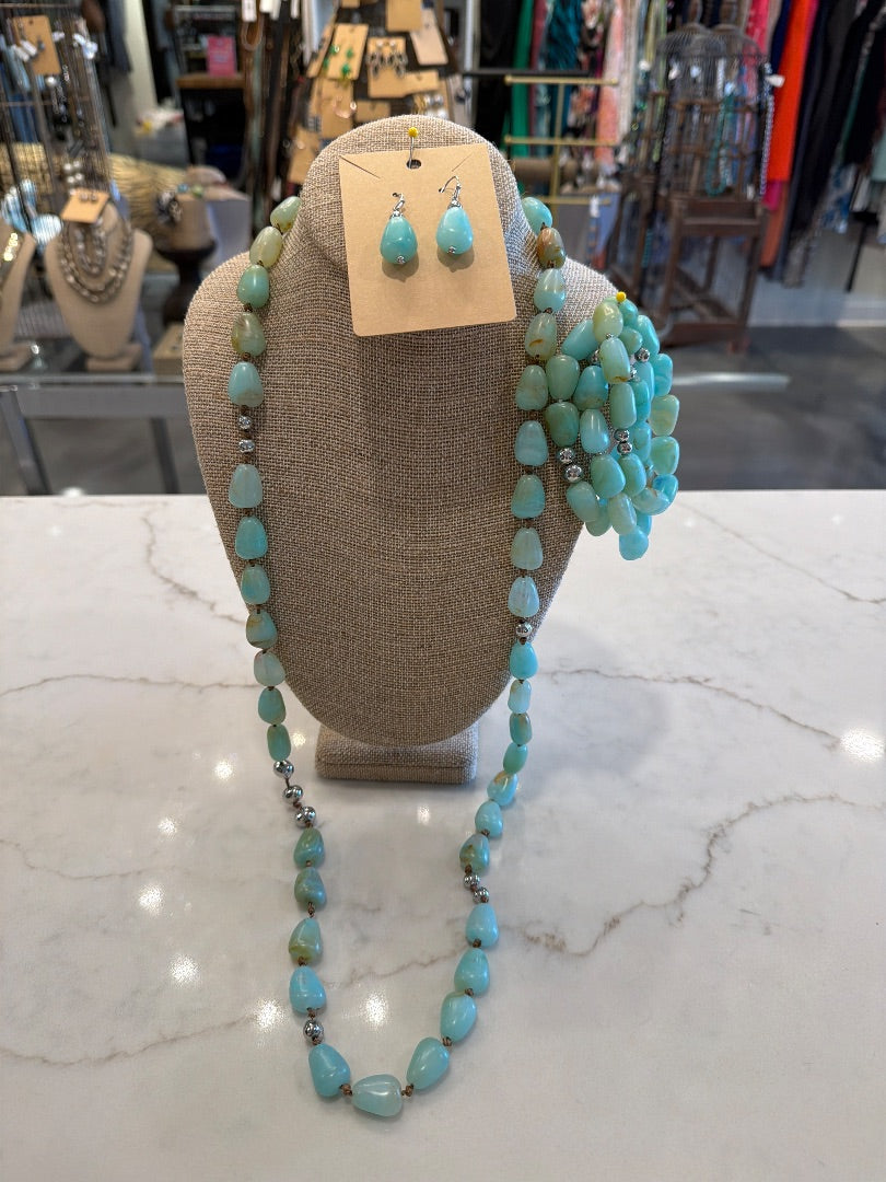 Various Matching Jewelry Set, Turqouise, One Size, Used - Good