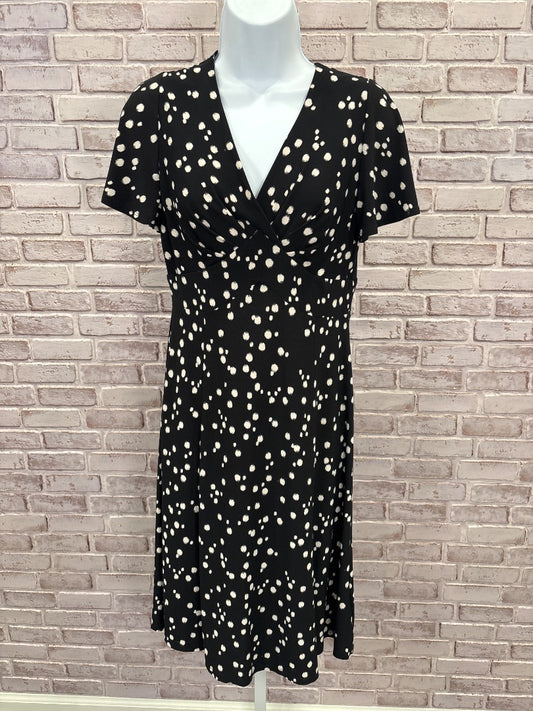 Chaps Dress, Black/white, Small, Used - Good