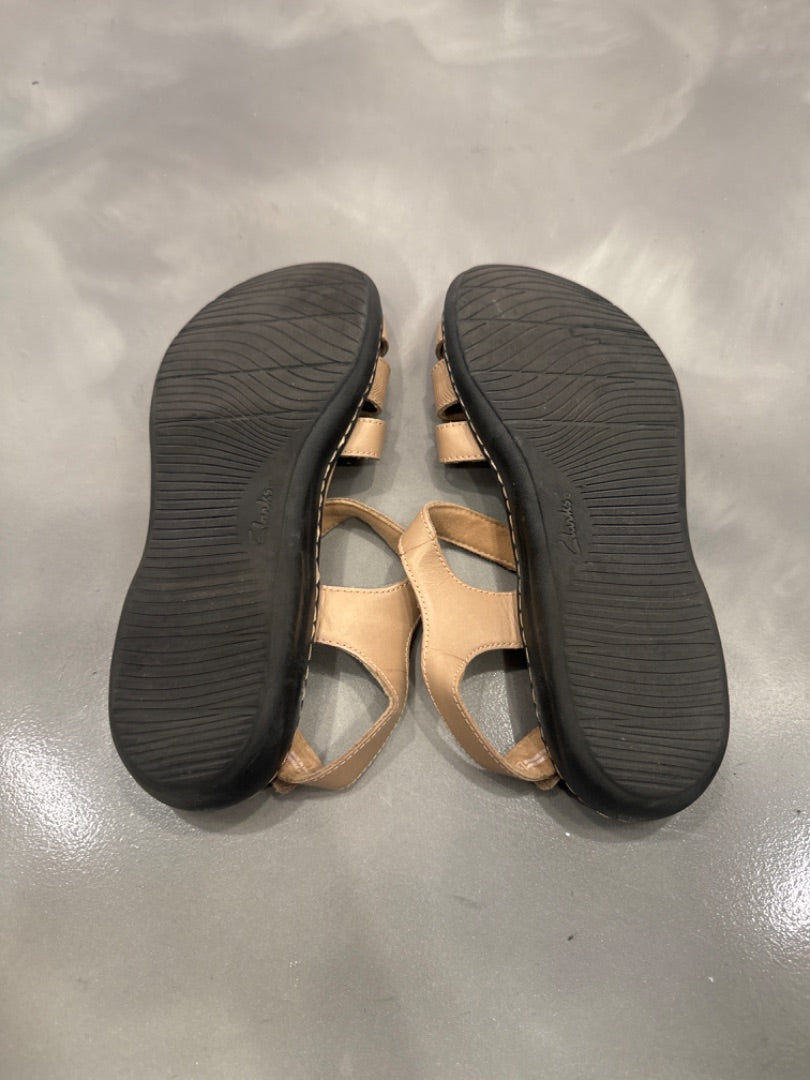 Clarks Sandals, Beige, 11, Used - Good