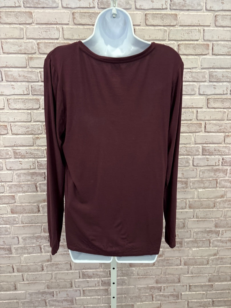 Calvin Klein Shirt, Maroon, Large, Used - Good