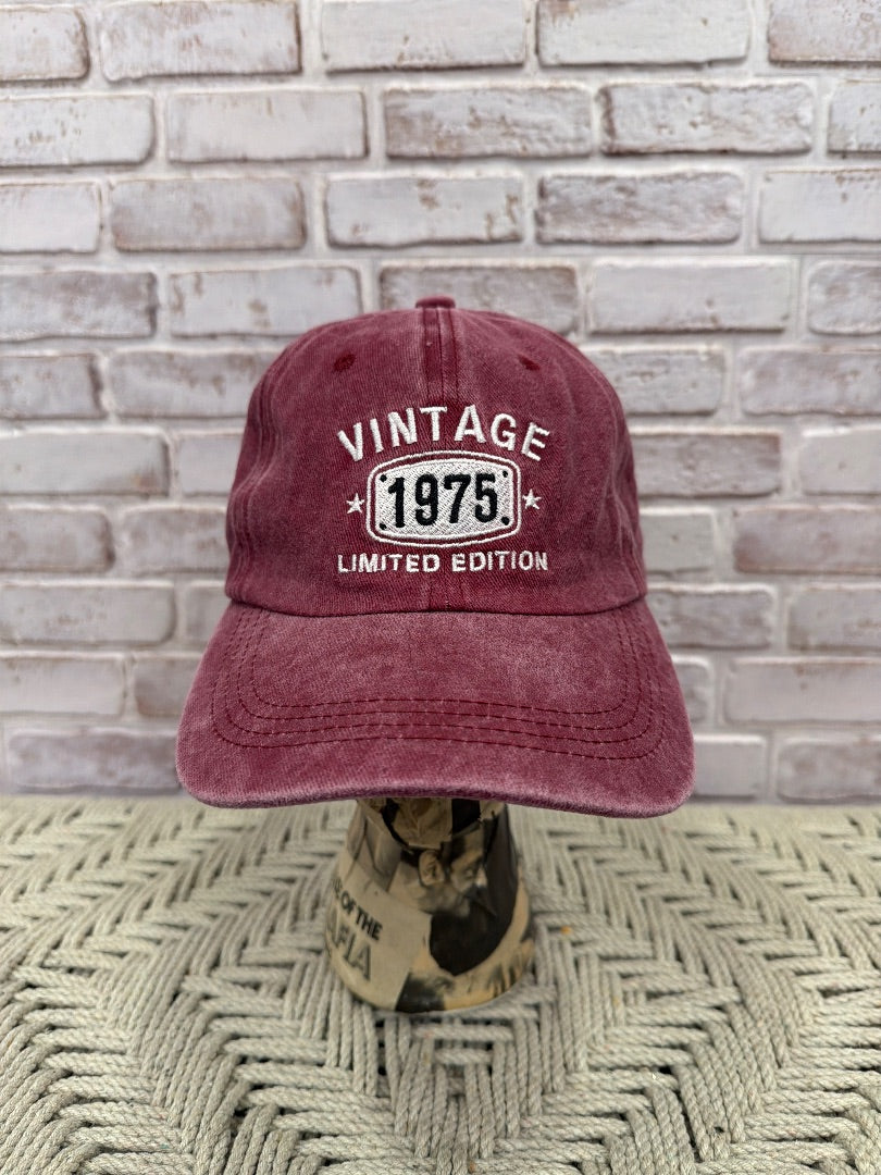 Various Baseball cap, Maroon, One Size, Used - Good
