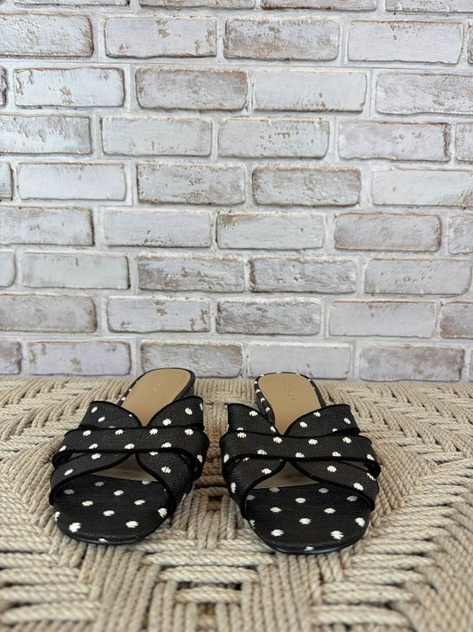 Ann Taylor Shoes - Sandals – Ann Taylor Slip On Sandals, Black/white, 7, Like New