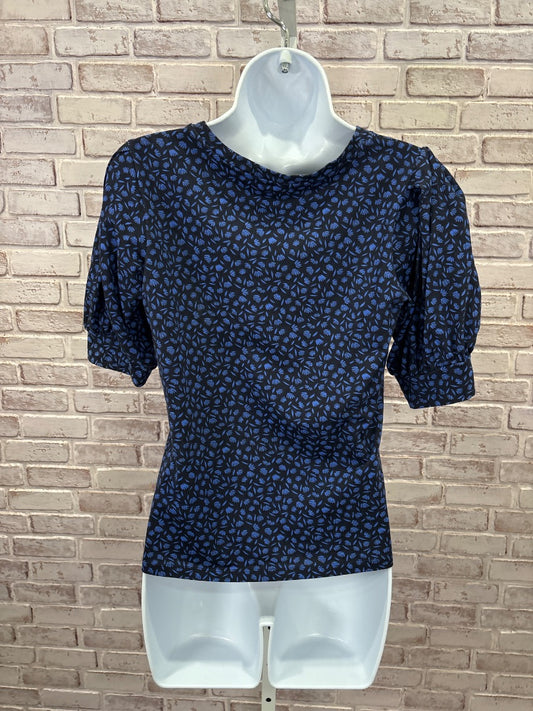 Ann Taylor Shirt, Blue multi, XS, Used - Good