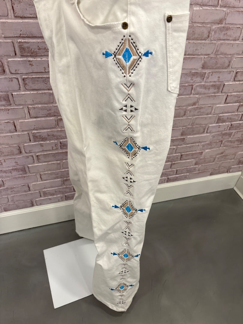 Midnight velvet Pants, White, XL/16, Used - Good