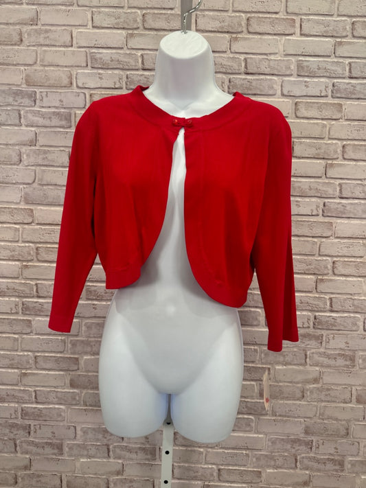 Dressbarn Cardigan, Red, 8, New With Tags