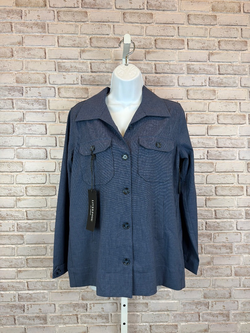 Liverpool Jacket, Blue, XS, New With Tags