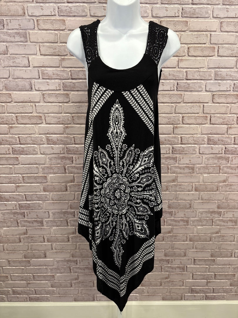 India Boutique Dress, Black/white, One Size, Used - Good