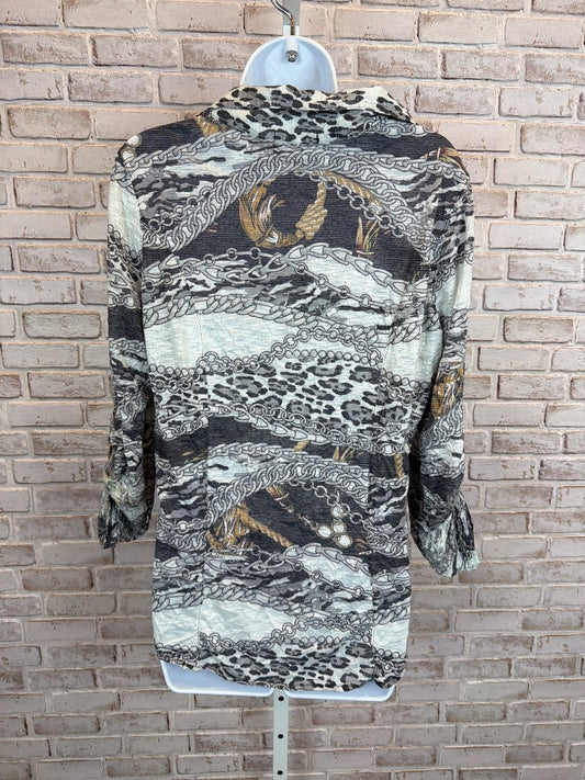 David Cline Shirt, Grey multi, Medium, Used - Excellent