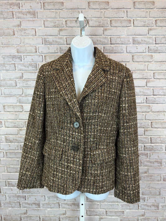Ann Taylor Blazer, brown, 8, Used - Good