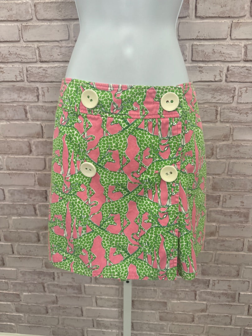 Lily Pulitzer skirt, Green/pink, Small/2, Used - Good