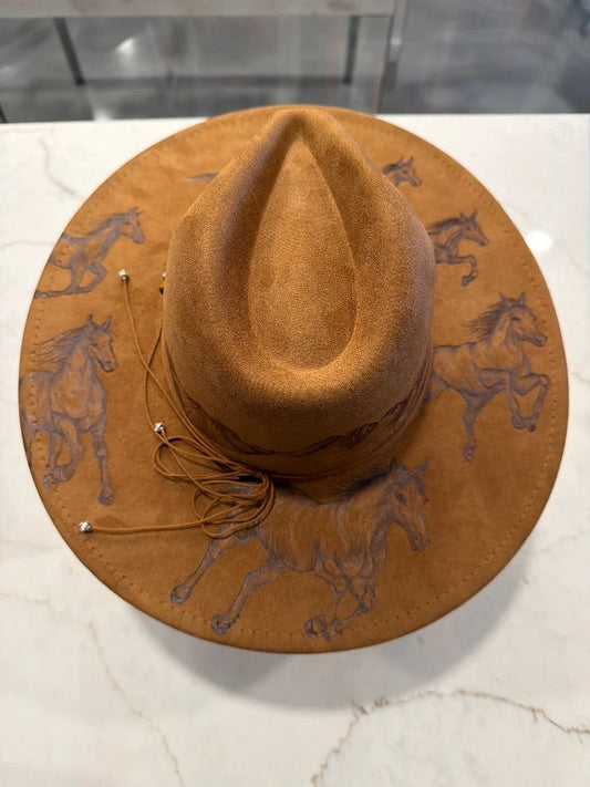 Sun Kissed Fedoras Accessory - Hat – Sun Kissed Fedoras Flat Brim Hat, Tan, Medium, Used - Excellent