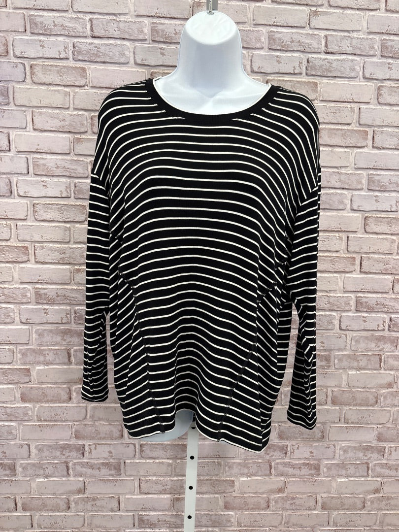 Cabi Sweater, Black/white stripes, XXS, Used - Good