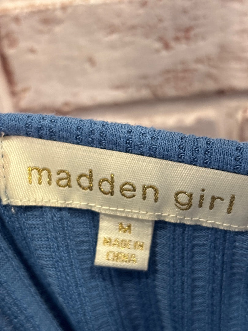 Madden girl Shirt, Blue, Medium, Used - Good