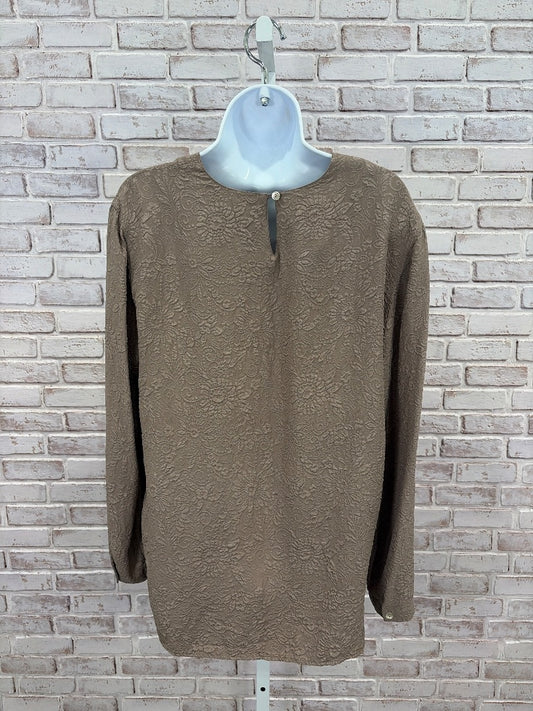 Rafaella Shirt, Brown, Medium, Used - Good