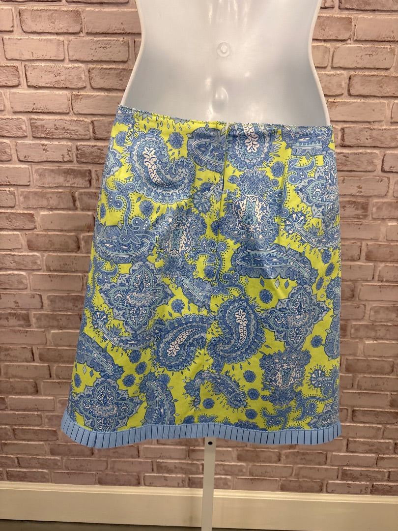 Lilly & Van Skirt, Blue/green multi, Large, New With Tags