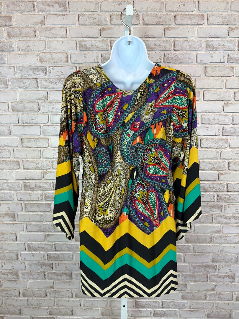 One world Shirt, Multi, Large, Used - Good