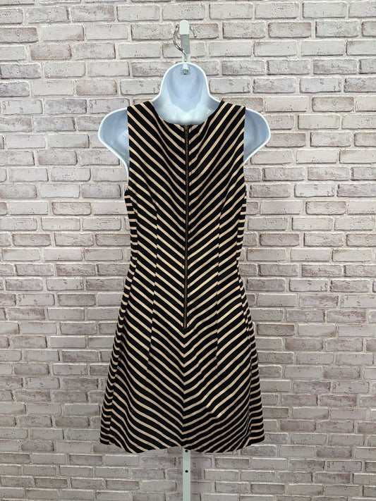 Monteau Dress, black/beige stripes, Medium, Used - Good