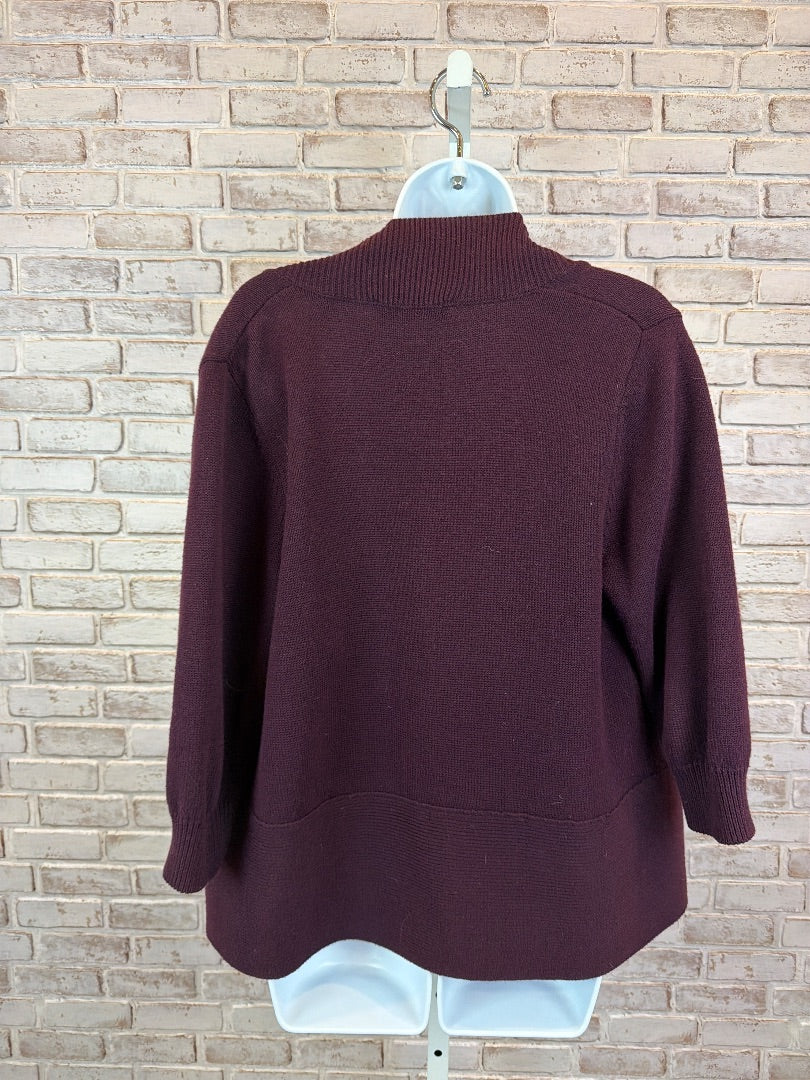 Ivanka Trump Cardigan, Plum, Small, Used - Excellent