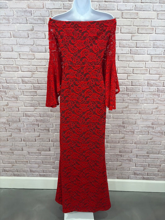Various Dress, Red/black, Small, Used - Good