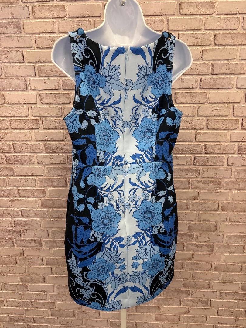 Boston Proper Dress, Black/blue, 12, New With Tags
