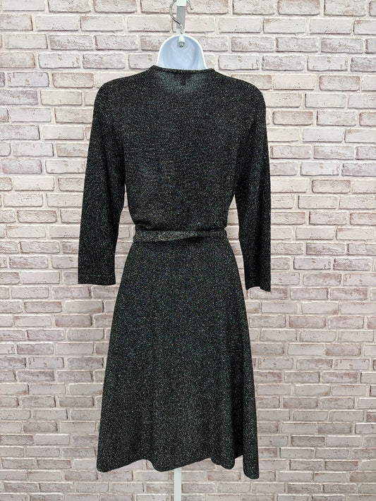 Talbots Merino Wool Blend Dress, Black/silver, Medium, New With Tags