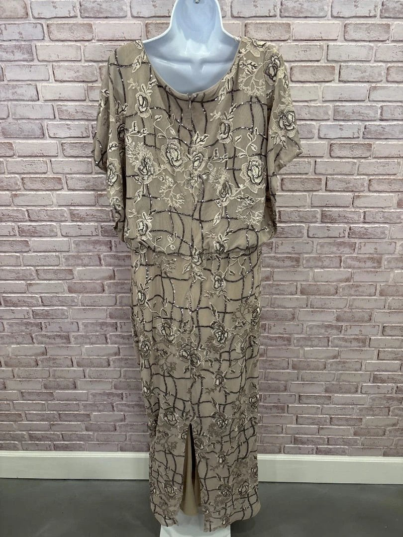 Alex Evenings Dress – Alex Evenings Dress, Nude multi, 16, Used - Good