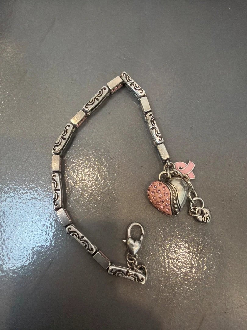 Brighton Bracelet – Pink and Silver, Size One Size – Excellent Condition