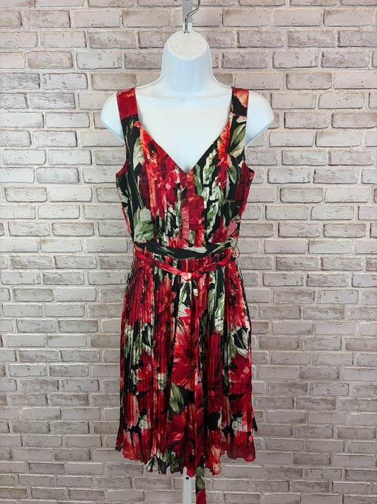 White House Black Market Dress, Red multi, One Size, Used - Good