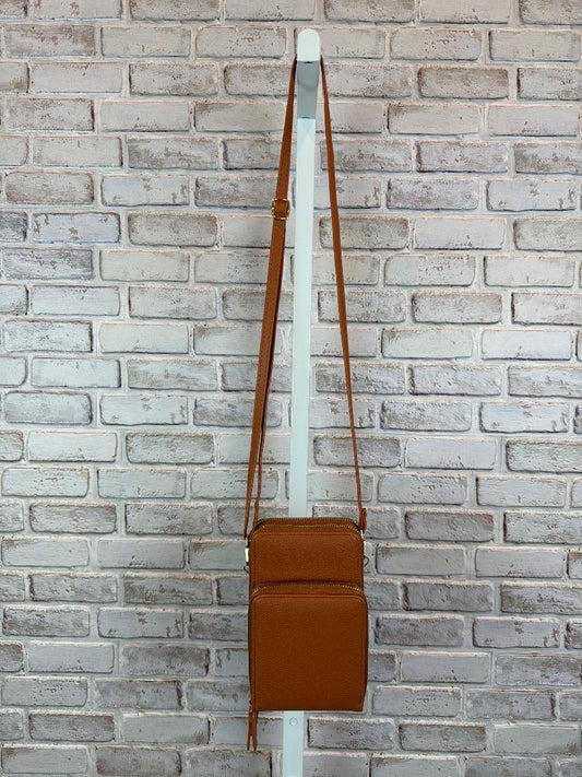 Various Crossbody, Tan, One Size, Used - Excellent