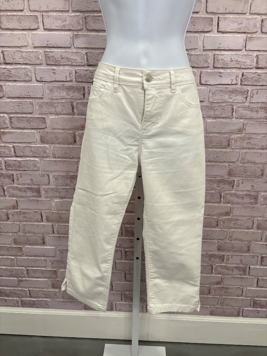 Curve Appeal Capris, White, 6, Used - Good