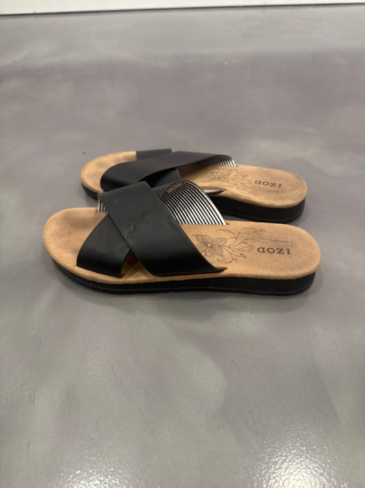 Izod sandals, Black, 6.5, Used - Good