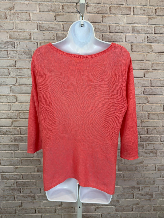 Eileen Fisher Sweater, Pink/orange, Large, Used - Good