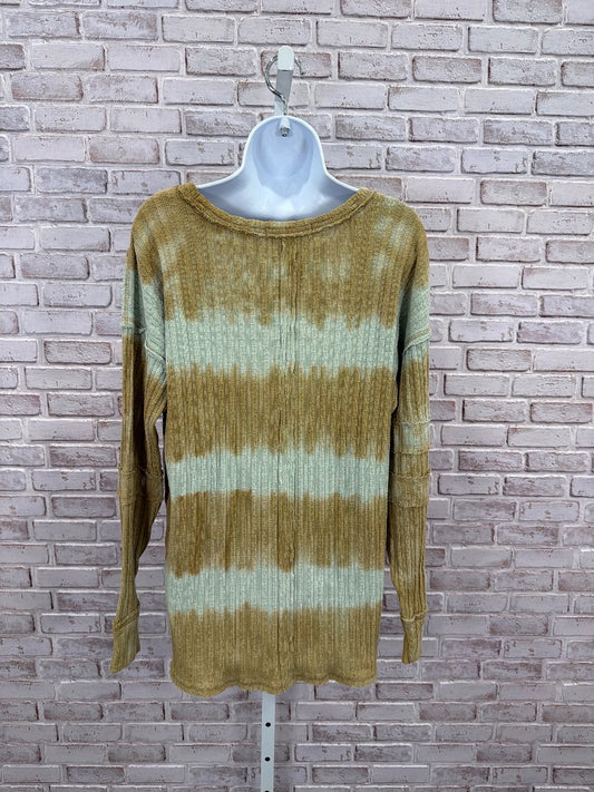 We the Free Shirt, Brown/green tie dye, XS, Used - Good