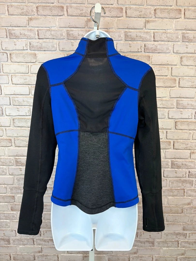 Zella Top - Shirt – Zella Sweatshirt, Black/grey/blue, Small, Used - Excellent