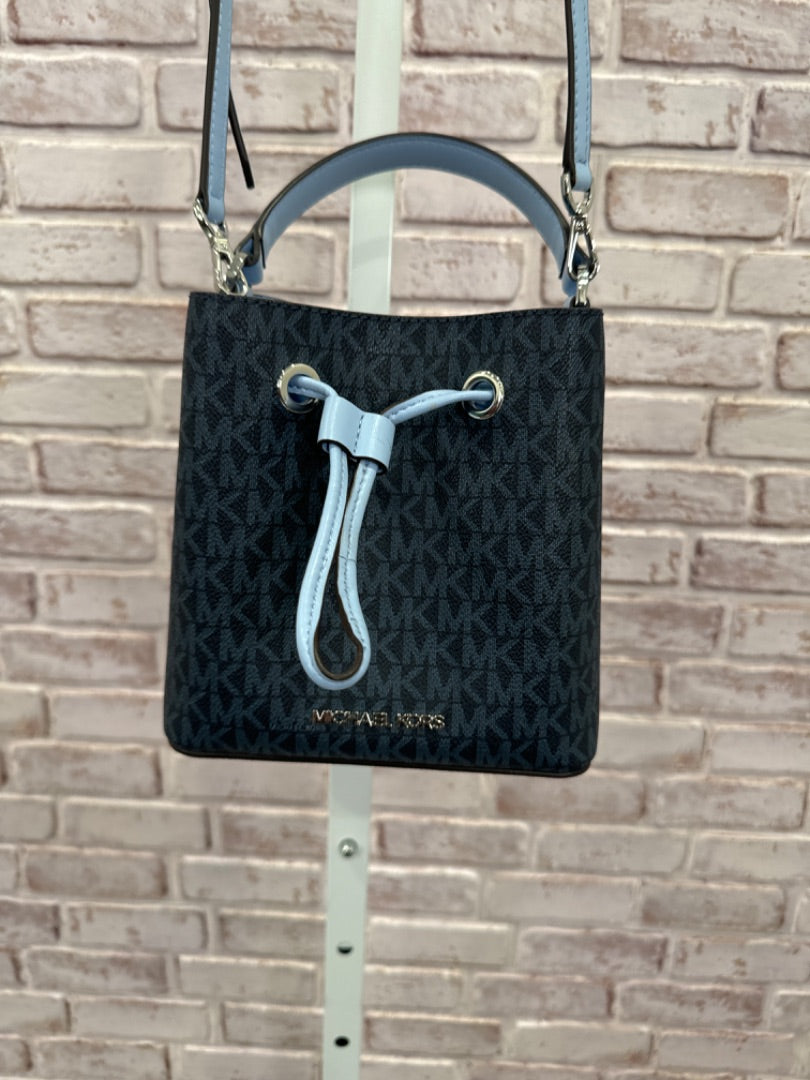 Michael Kors Crossbody, Blue monogram, One Size, Used - Good
