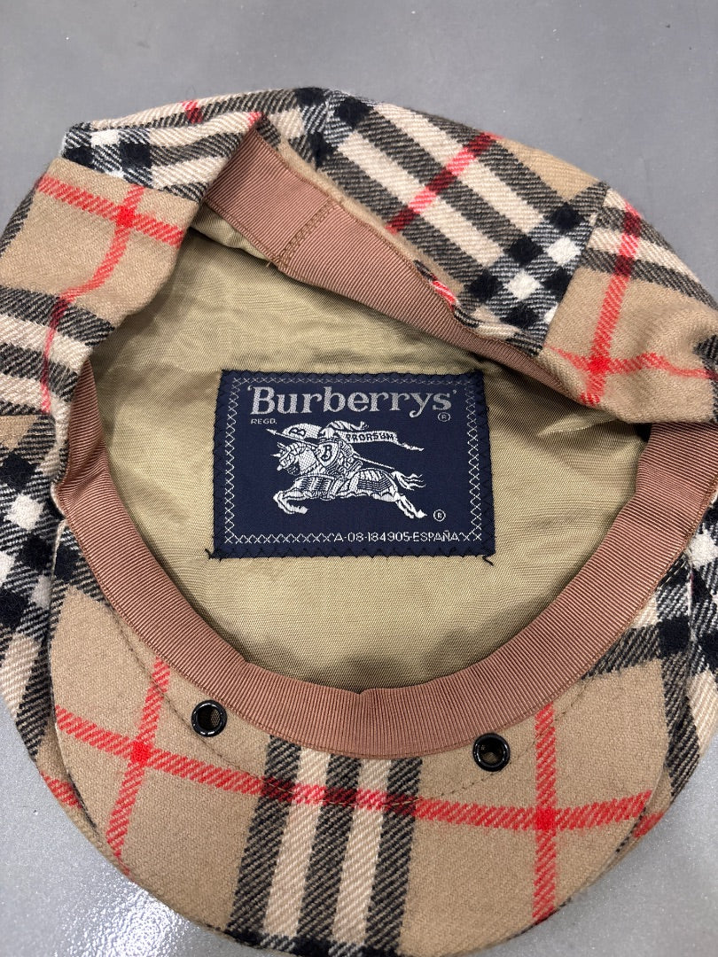 Burberry’s Newsboy Cap, Nova Check, One Size, Used - Excellent
