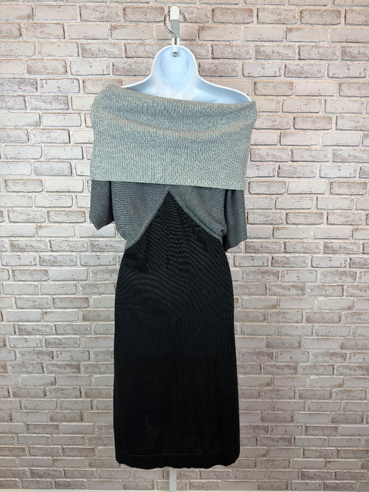 Connected apparel Dress, grey/black, Large, Used - Good