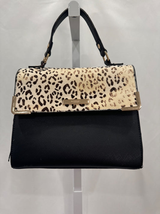 Dune Handbag, Black/leopard, One Size