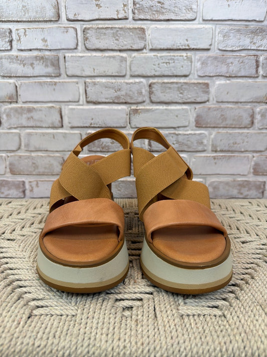 Lascana Sandals, Tan, 40, Used - Good