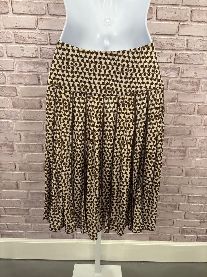 Lapis Skirt, Brown/white, XS, Used - Good - Chill Boutique Consignment