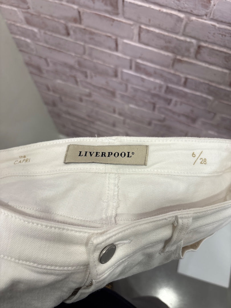 Liverpool Jeans, White, Medium/6, Used - Good - Chill Boutique Consignment