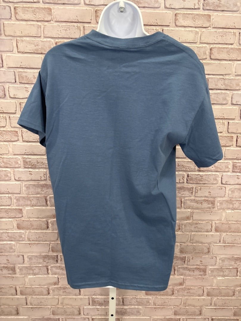 Love our parks Tee shirt, Blue/brown, Medium, Used - Good - Chill Boutique Consignment