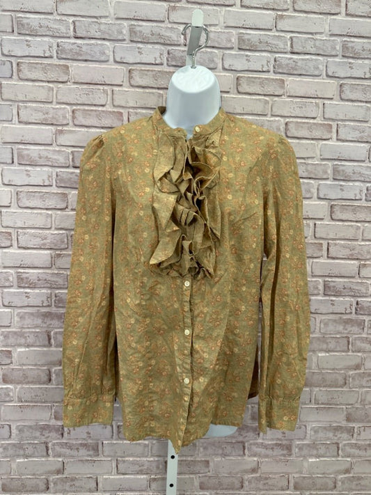Ralph Lauren Shirt, Green multi, Large, Used - Good - Chill Boutique Consignment