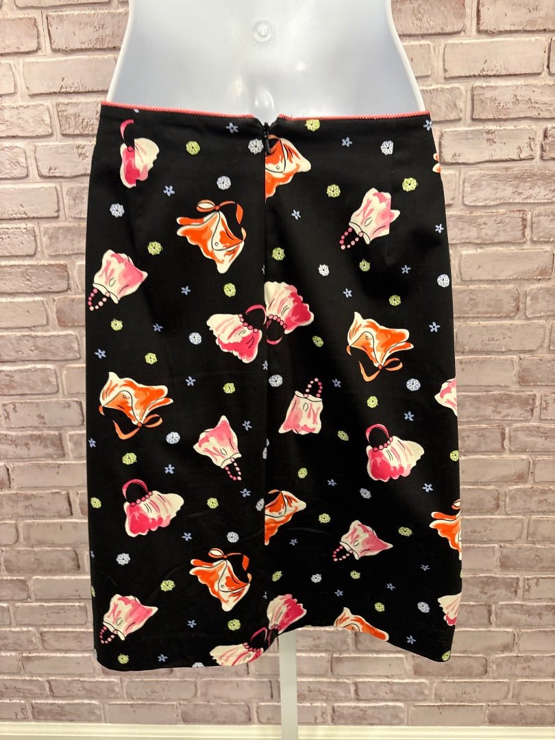 Randi m Skirt, Black multi, Large/10, Used - Good - Chill Boutique Consignment